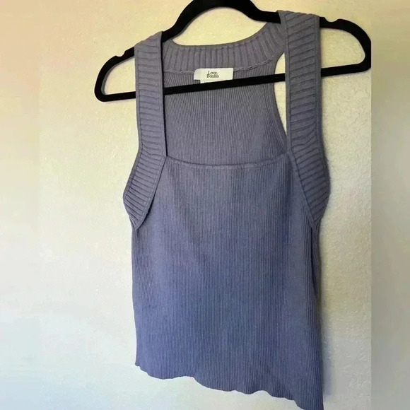 Love, Bonito Purple Square Neck Sleevless Knot Blouse  SIZE 8 (M) - Picture 2 of 6